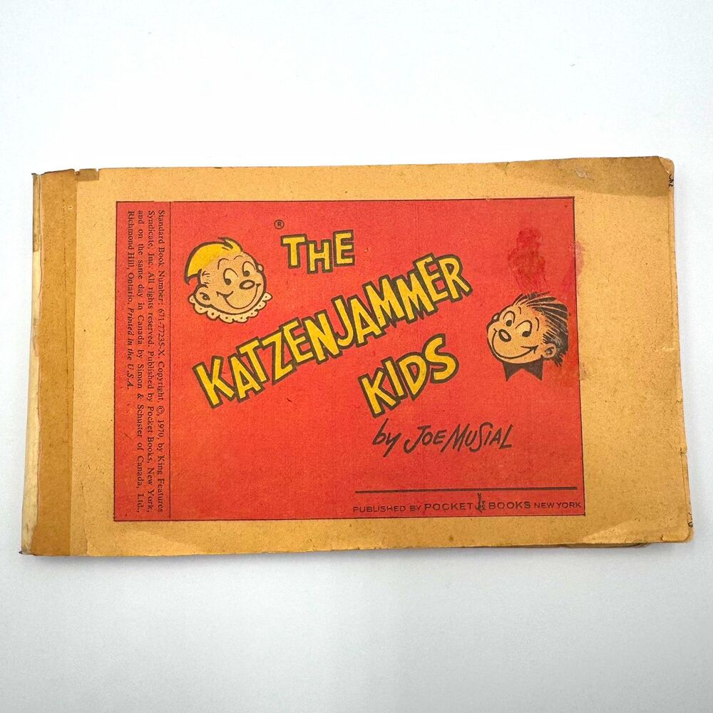Joe Musial book 1970 The Katzenjammer Kids vintage Cartoon Comics Art PB